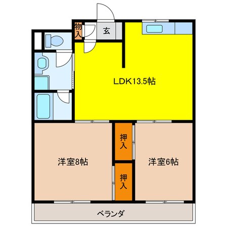 マンション島原の物件間取画像